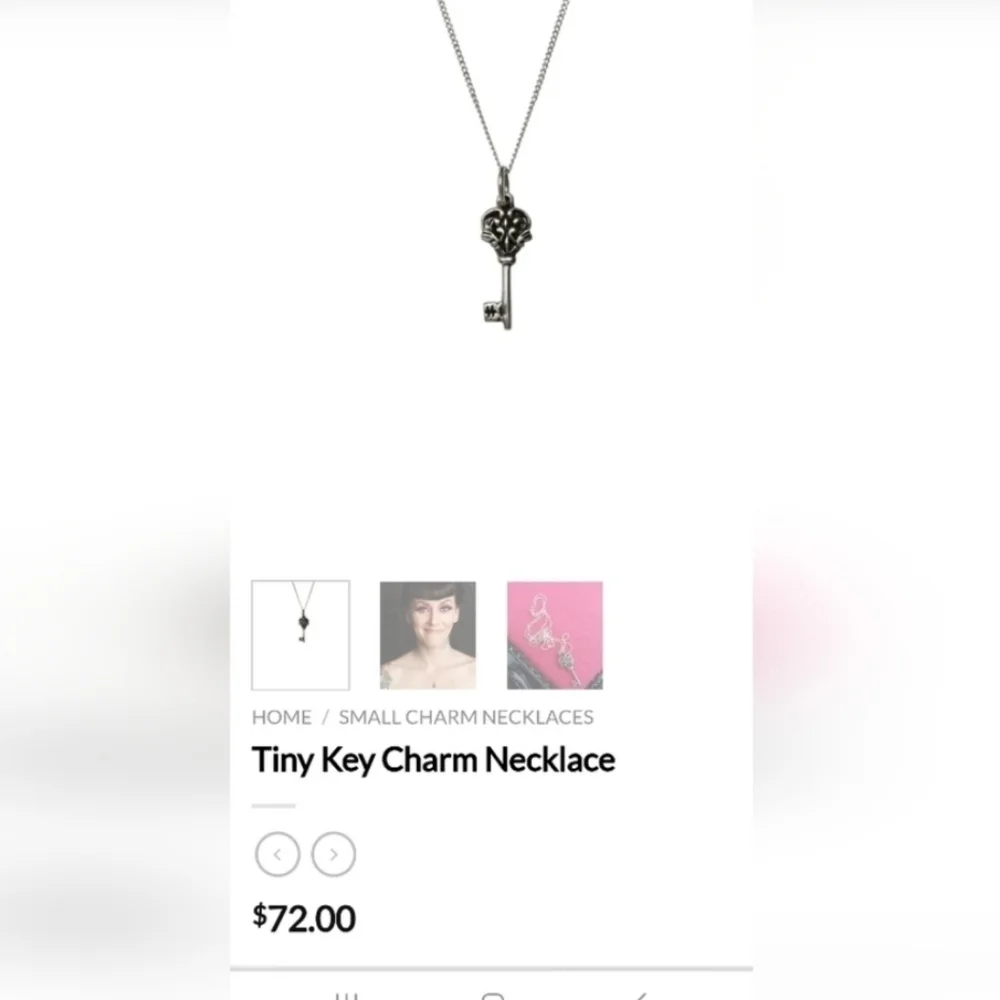 Femme Metale Tiny Key Pendant, VGUC